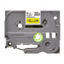 Brother , TZe-611 Laminated Tape , Black on Yellow , TZe , 8 m , 6 cm