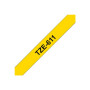 Brother , TZe-611 Laminated Tape , Black on Yellow , TZe , 8 m , 6 cm