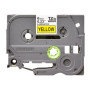 Brother , TZe-611 Laminated Tape , Black on Yellow , TZe , 8 m , 6 cm