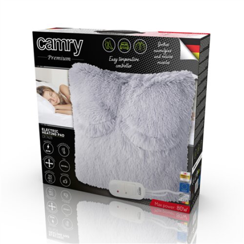 Camry , Electirc heating pad , CR 7428 , Number of heating levels 2 , Number of persons 1 , Washable , Remote control , Grey
