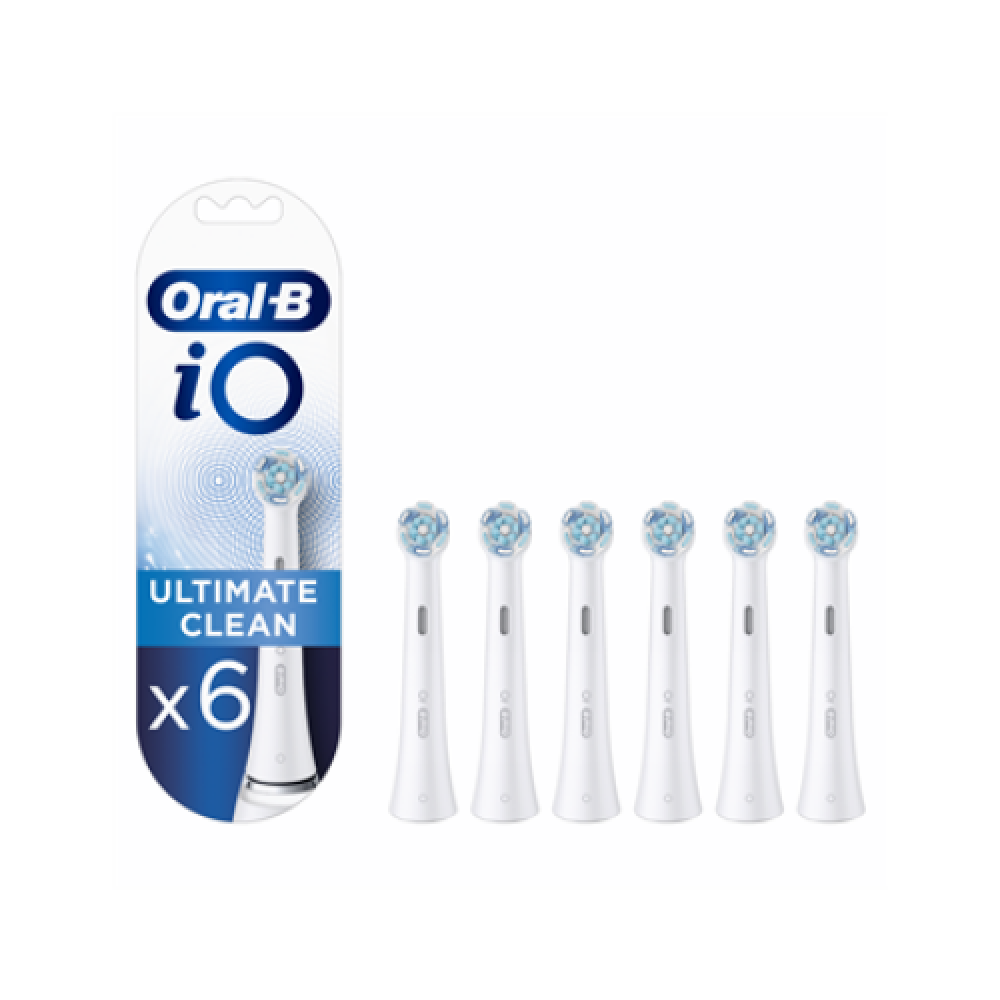 Oral-B , Toothbrush replacement , iO Ultimate Clean , Heads , For adults , Number of brush heads included 6 , Number of teeth brushing modes Does not apply , White