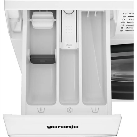 Gorenje , Washing machine , WG2PS62A2 , Energy efficiency class A , Front loading , Washing capacity 6 kg , 1200 RPM , Depth 45 cm , Width 60 cm , LCD , Steam function , White