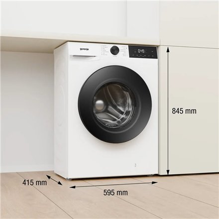 Gorenje , Washing machine , WG2PS62A2 , Energy efficiency class A , Front loading , Washing capacity 6 kg , 1200 RPM , Depth 45 cm , Width 60 cm , LCD , Steam function , White
