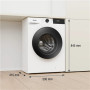 Gorenje , Washing machine , WG2PS62A2 , Energy efficiency class A , Front loading , Washing capacity 6 kg , 1200 RPM , Depth 45 cm , Width 60 cm , LCD , Steam function , White