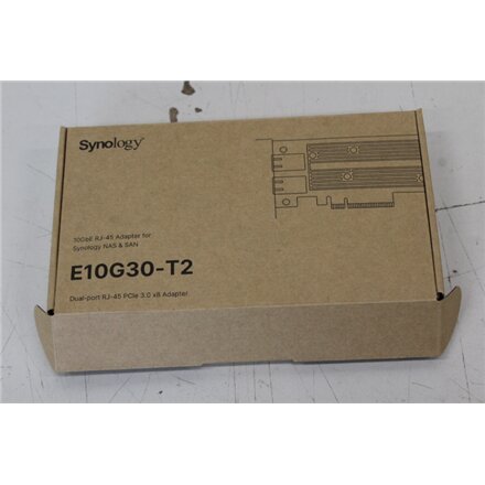 SALE OUT. Synology E10G30-T2 Dual-port 10GbE 10GBASE-T add-in card , SALE OUT. Synology Dual-port 10GbE 10GBASE-T add-in card , E10G30-T2 , DEMO , PCIe 3.0 x8