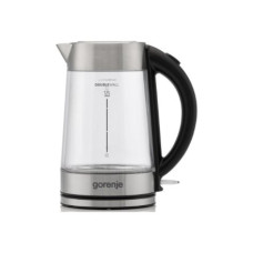 Gorenje Kettle , K17GDWII , 2200 W , Electric , 1.7 L , 360° rotational base , Stainless steel/Glass , Stainless steel/Transparent