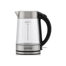 Gorenje Kettle , K17GDWII , 2200 W , Electric , 1.7 L , 360° rotational base , Stainless steel/Glass , Stainless steel/Transparent