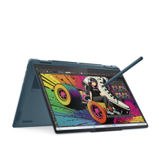 Lenovo- Yoga 7 2-in-1 14AKP10 AMD , Tidal Teal , 14 , OLED , Touchscreen , WUXGA , 1920 x 1200 pixels , Glossy , AMD Ryzen AI 5 , 340 , 16 GB , Soldered LPDDR5 , Solid-state drive capacity 512 GB , AMD Radeon 840M Graphics , Windows 11 Home , 802.11be , B