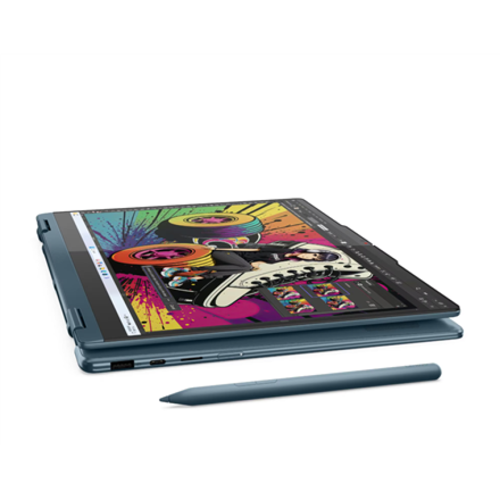 Lenovo- Yoga 7 2-in-1 14AKP10 AMD , Tidal Teal , 14 , OLED , Touchscreen , WUXGA , 1920 x 1200 pixels , Glossy , AMD Ryzen AI 5 , 340 , 16 GB , Soldered LPDDR5 , Solid-state drive capacity 512 GB , AMD Radeon 840M Graphics , Windows 11 Home , 802.11be , B