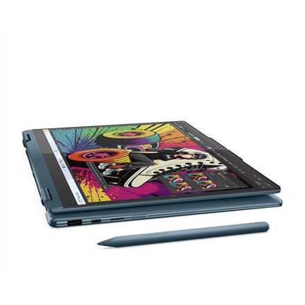 Lenovo- Yoga 7 2-in-1 14AKP10 AMD , Tidal Teal , 14 , OLED , Touchscreen , WUXGA , 1920 x 1200 pixels , Glossy , AMD Ryzen AI 5 , 340 , 16 GB , Soldered LPDDR5 , Solid-state drive capacity 512 GB , AMD Radeon 840M Graphics , Windows 11 Home , 802.11be , B