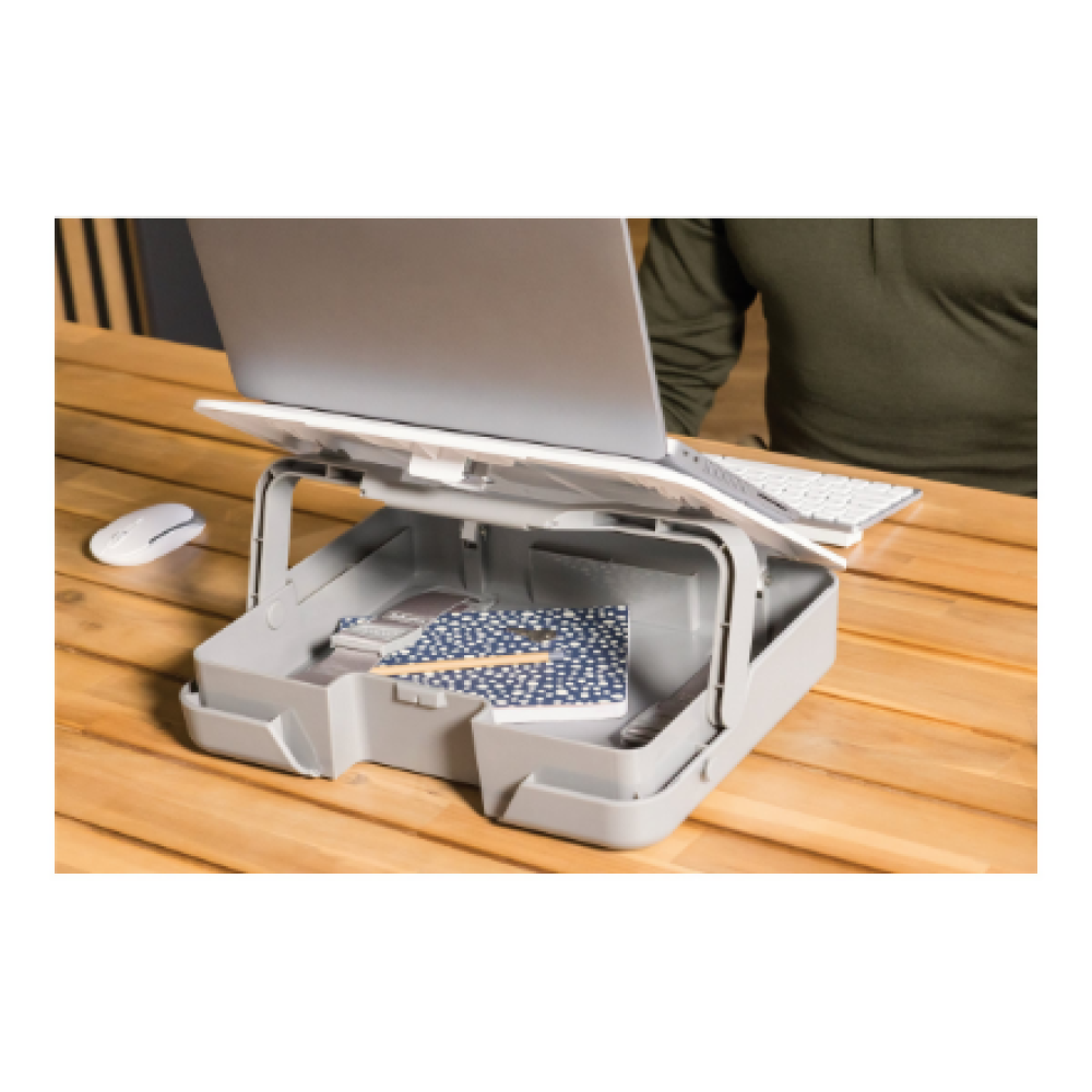 Fellowes , Breyta 2in1 Laptop Carry Case/Laptop Riser , White , 384 x 308 x 89 mm
