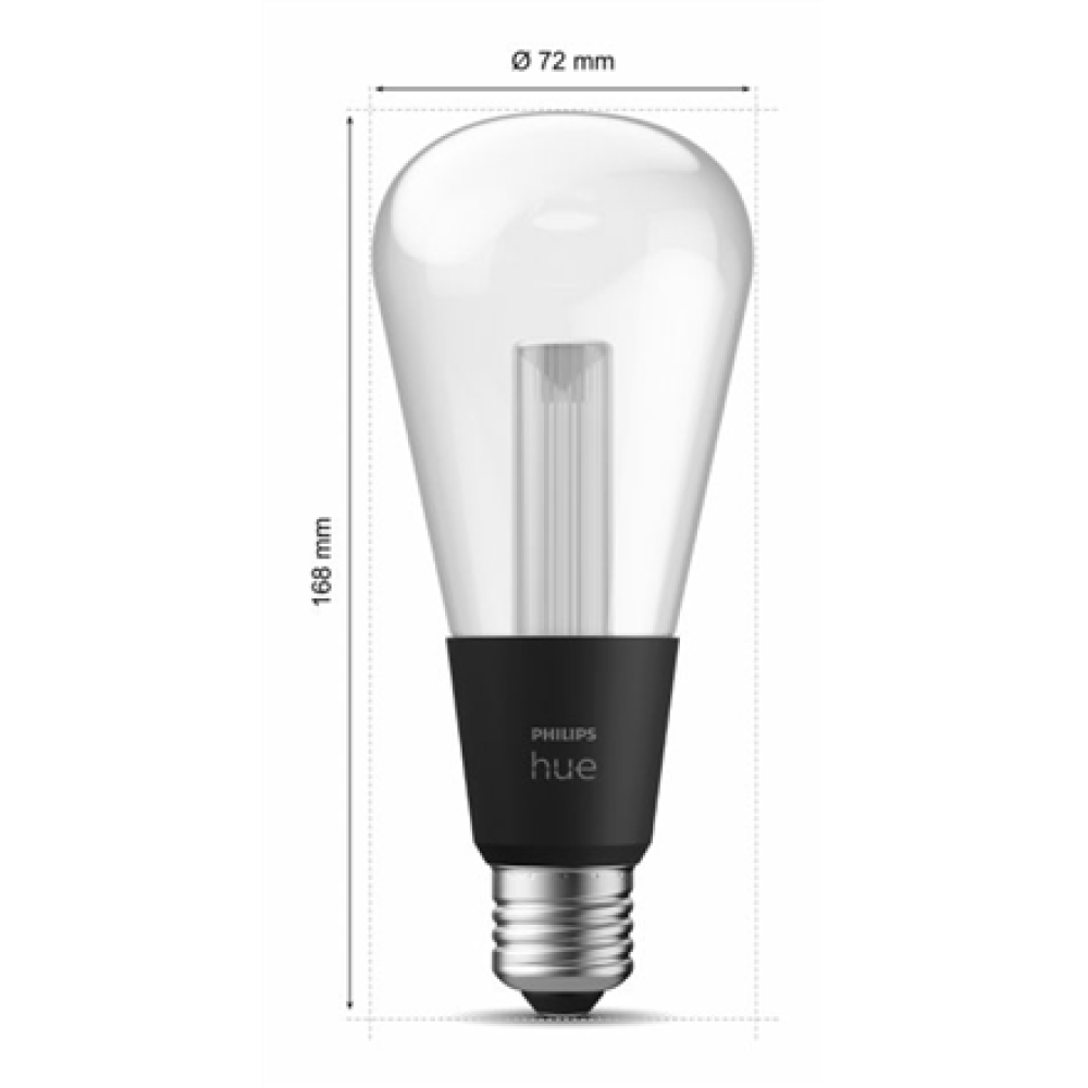 Philips Hue WCA Lightguide ST72 , E27 , 6.8 W , White and colour light