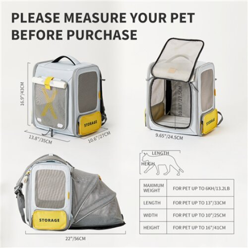 PETKIT , Pet Carrier , BP3 X ZONE , Grey