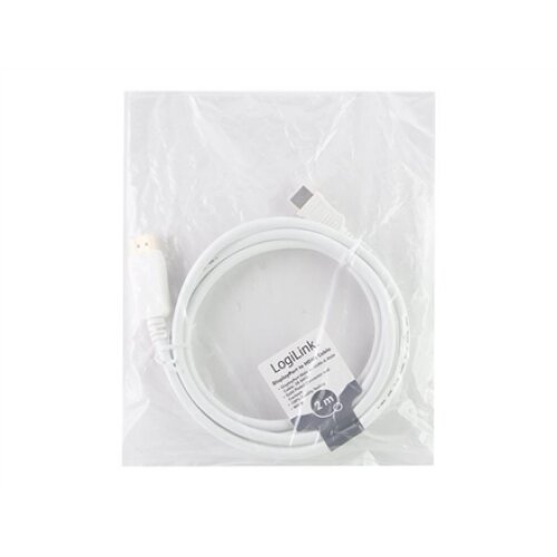 Logilink , Cable DisplayPort to HDMI , CV0055 , DP to HDMI , 2 m