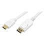 Logilink , Cable DisplayPort to HDMI , White , DP to HDMI , 2 m