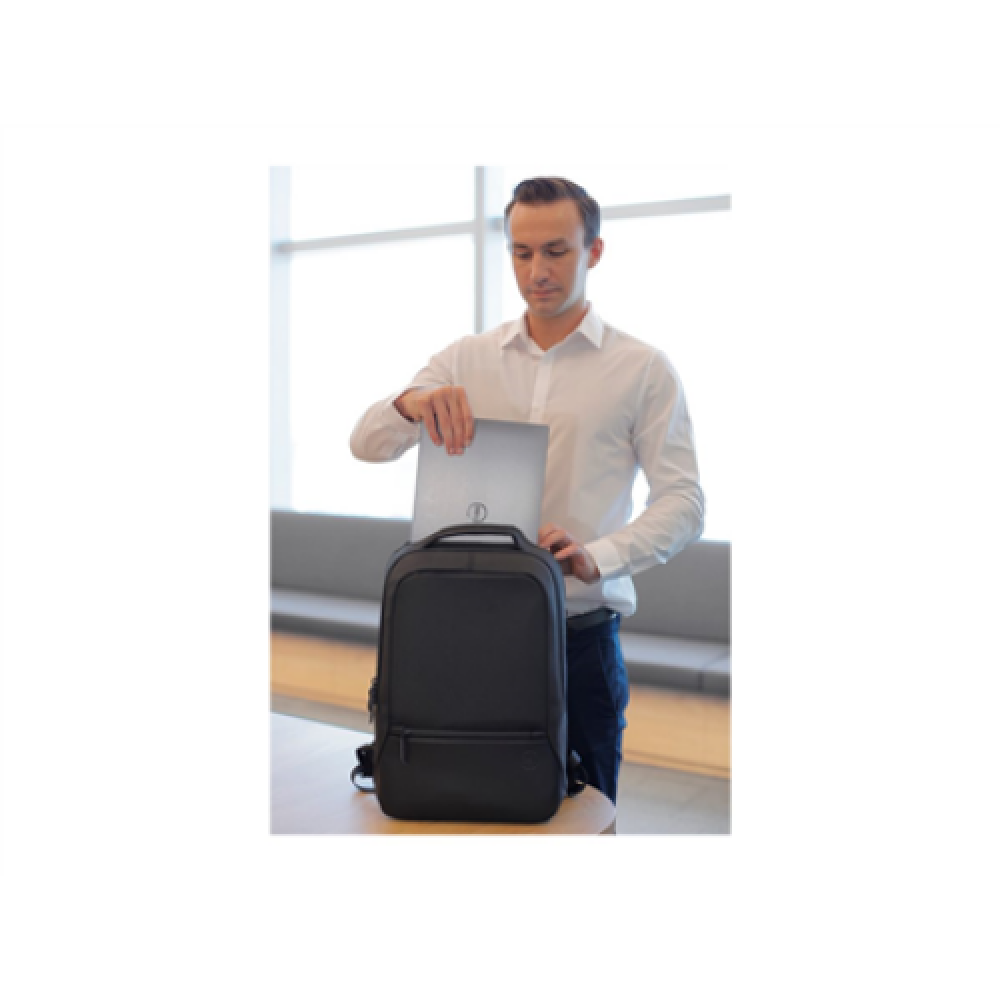 Dell , 460-BCQM , Premier Slim , Fits up to size 15 , Backpack , Black with metal logo