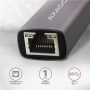 AXAGON ADE-TR Compact aluminum USB 3.2 Gen 1 Gigabit Ethernet 10/100/1000Mbit adapter with automatic installation