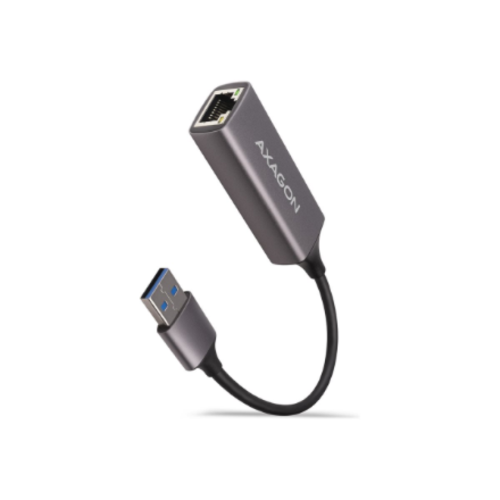 AXAGON ADE-TR Compact aluminum USB 3.2 Gen 1 Gigabit Ethernet 10/100/1000Mbit adapter with automatic installation