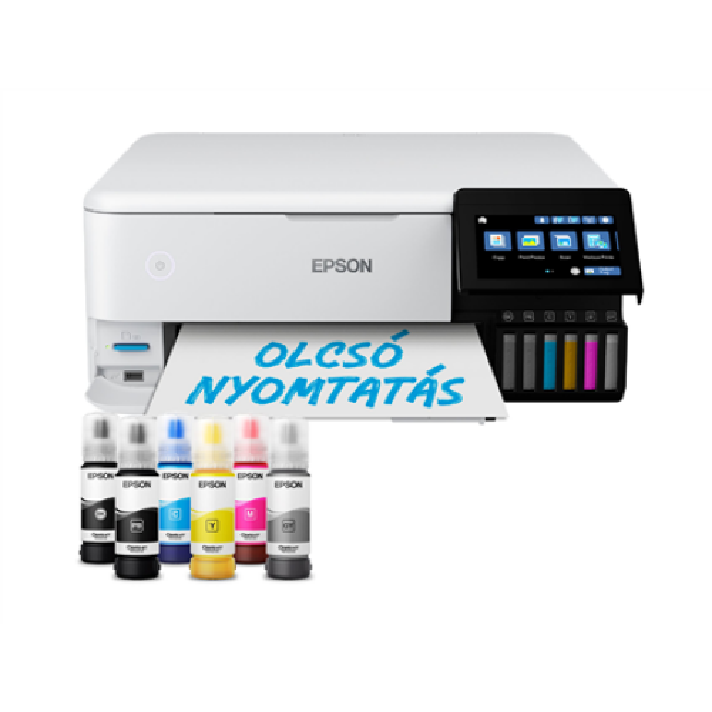 Epson Wireless Photo Printer , EcoTank L8160 , Inkjet , Colour , Inkjet Multifunctional Printer , A4 , Wi-Fi , Grey