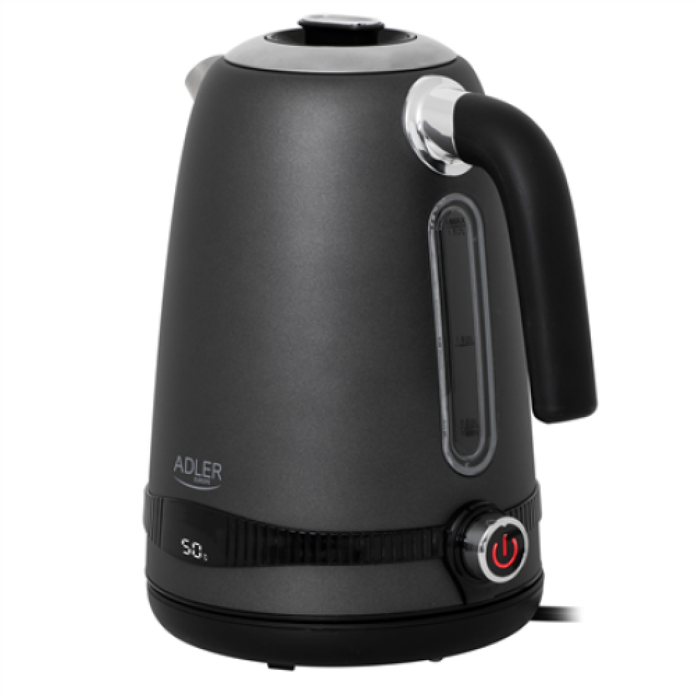 Adler Kettle , AD 1295g SS , Electric , 2200 W , 1.7 L , Stainless Steel , 360° rotational base , Grey