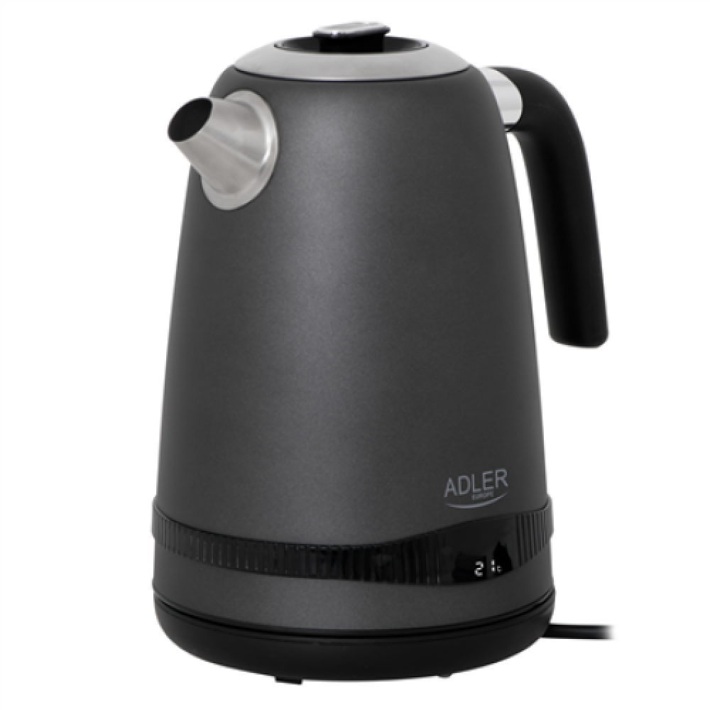 Adler Kettle , AD 1295g SS , Electric , 2200 W , 1.7 L , Stainless Steel , 360° rotational base , Grey