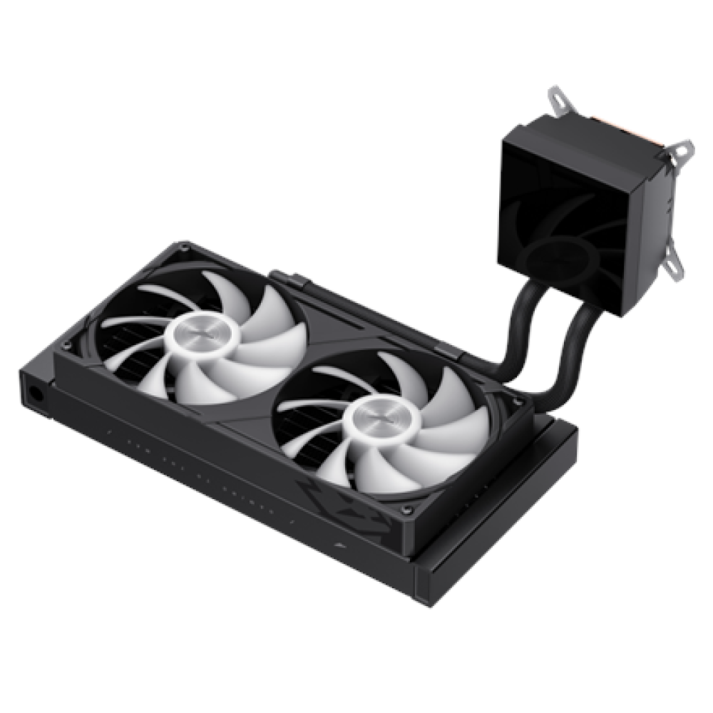 Gamemax CPU Liquid Cooler , GLACIER 240 LCD BK , Black