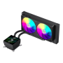 Gamemax CPU Liquid Cooler , GLACIER 240 LCD BK , Black