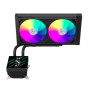 Gamemax CPU Liquid Cooler , GLACIER 240 LCD BK , Black