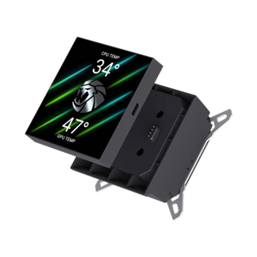 Gamemax CPU Liquid Cooler , GLACIER 240 LCD BK , Black