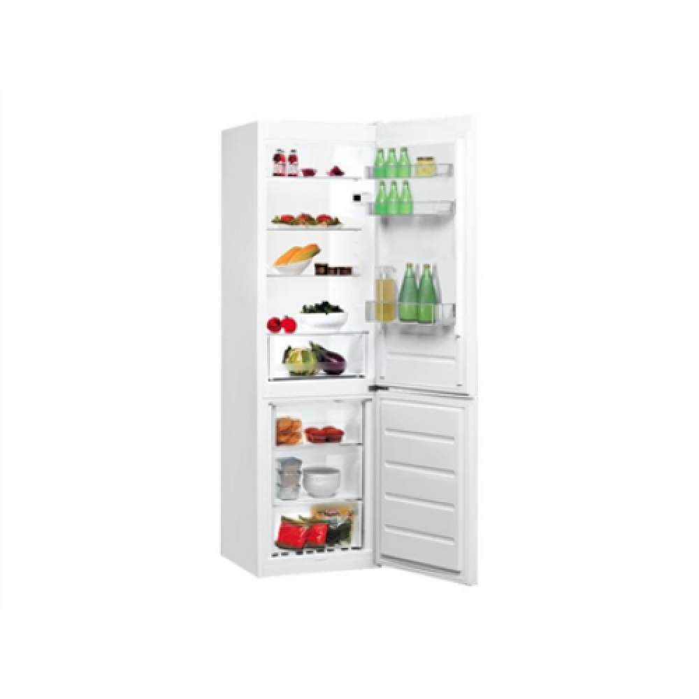 INDESIT , LI7 S1E W , Refrigerator , Energy efficiency class F , Free standing , Combi , Height 176.3 cm , Fridge net capacity 197 L , Freezer net capacity 111 L , 39 dB , White