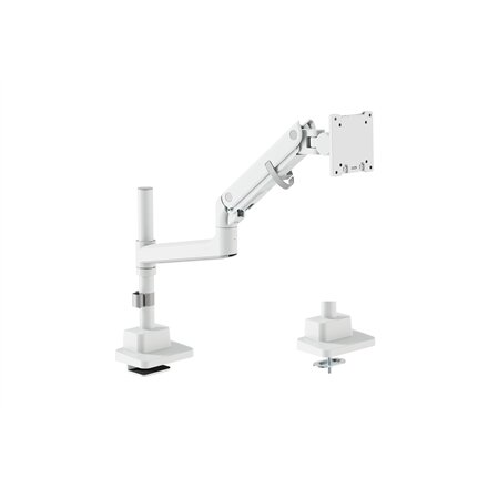 Digitus Desk Mount , DA-90476 Single Monitor Mount , Height, tilt, pivot, rotation, depth , 57 , Maximum weight (capacity) 27 kg , White