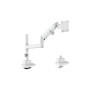 Digitus Desk Mount , DA-90476 Single Monitor Mount , Height, tilt, pivot, rotation, depth , 57 , Maximum weight (capacity) 27 kg , White