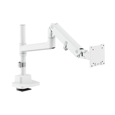 Digitus Desk Mount , DA-90476 Single Monitor Mount , Height, tilt, pivot, rotation, depth , 57 , Maximum weight (capacity) 27 kg , White