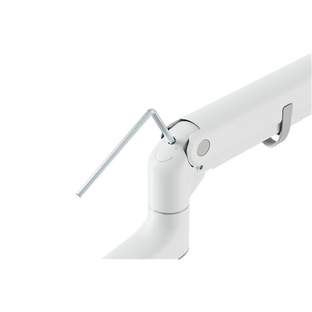 Digitus Desk Mount , DA-90476 Single Monitor Mount , Height, tilt, pivot, rotation, depth , 57 , Maximum weight (capacity) 27 kg , White