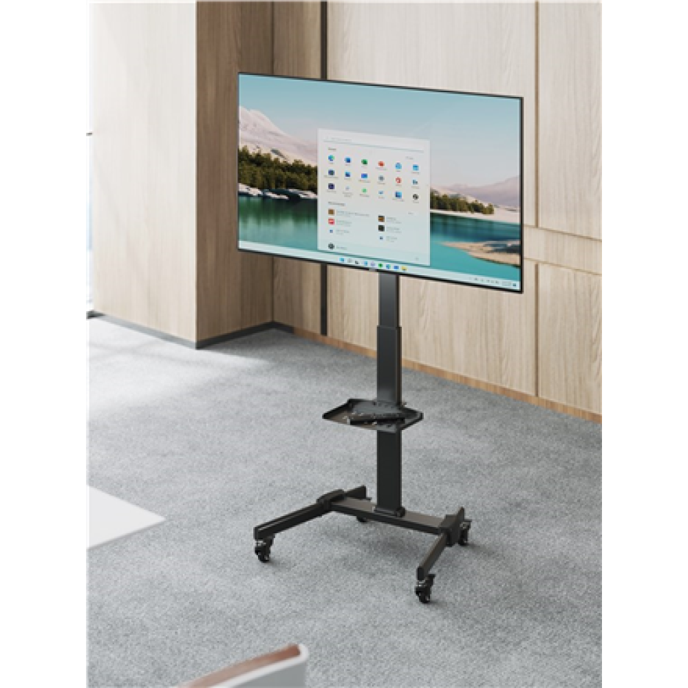 59507 Goobay Floor stand , TV Presentation Stand Basic, Size L , Height adjustment , 37-70 , Maximum weight (capacity) 35 kg , Black