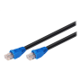 Goobay , CAT 6 Outdoor-patch cable U/UTP , 94389 , 10 m , Black , Prewired, unshielded LAN cable with RJ45 plugs for connecting network components; Double-layer polyethylene jacket protects the network cable outdoors and makes it extremely weather-resista