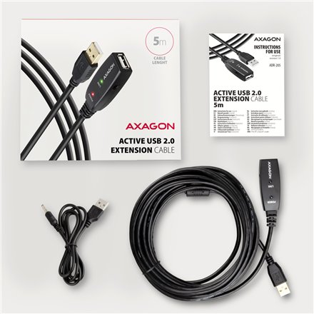 AXAGON , USB Repeater Cable , ADR-205 , USB Type-A to USB Type-A