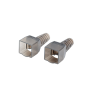 Lanberg , 2X RJ45 CAT6A FTP Plug 8P8C Tool-less Adapter , PL2SA-6000TL , Silver/Transparent