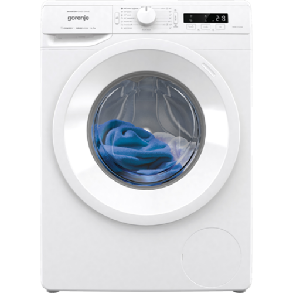 Gorenje , Washing Machine , WNPI72SB , Energy efficiency class B , Front loading , Washing capacity 7 kg , 1200 RPM , Depth 46.5 cm , Width 60 cm , Display , LED , Self-cleaning , White