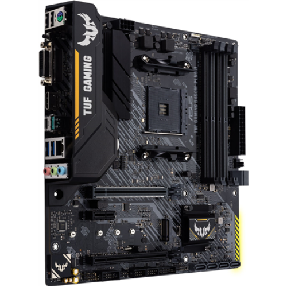 Asus , TUF GAMING B450M-PLUS II , Processor family AMD , Processor socket AM4 , DDR4 , Memory slots 4 , Number of SATA connectors 6 x SATA III , Chipset AMD B , Micro ATX