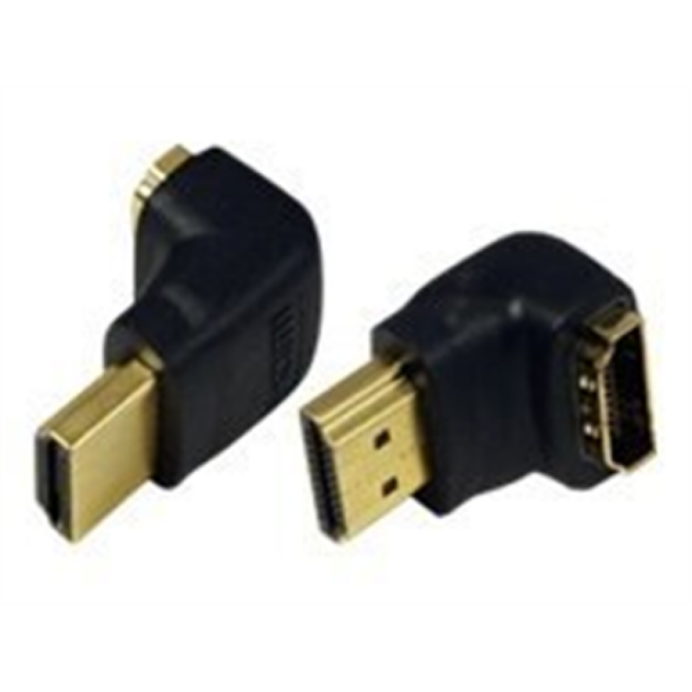 HDMI Adapter small size, AM to AF in 90 degree , Logilink
