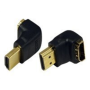 HDMI Adapter small size, AM to AF in 90 degree , Logilink