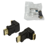 HDMI Adapter small size, AM to AF in 90 degree , Logilink