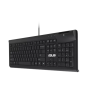 Asus KU100 , Smart Card Keyboard , Wired , US , Black