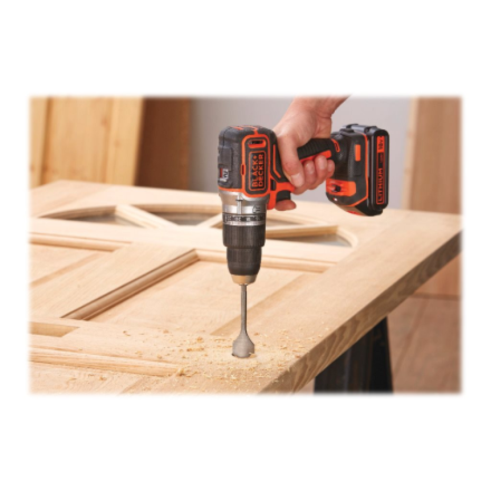 Black&Decker Hammer Drill BL188K-QW 18V BL 1Batt 400mA Kitbox , BLACK & DECKER