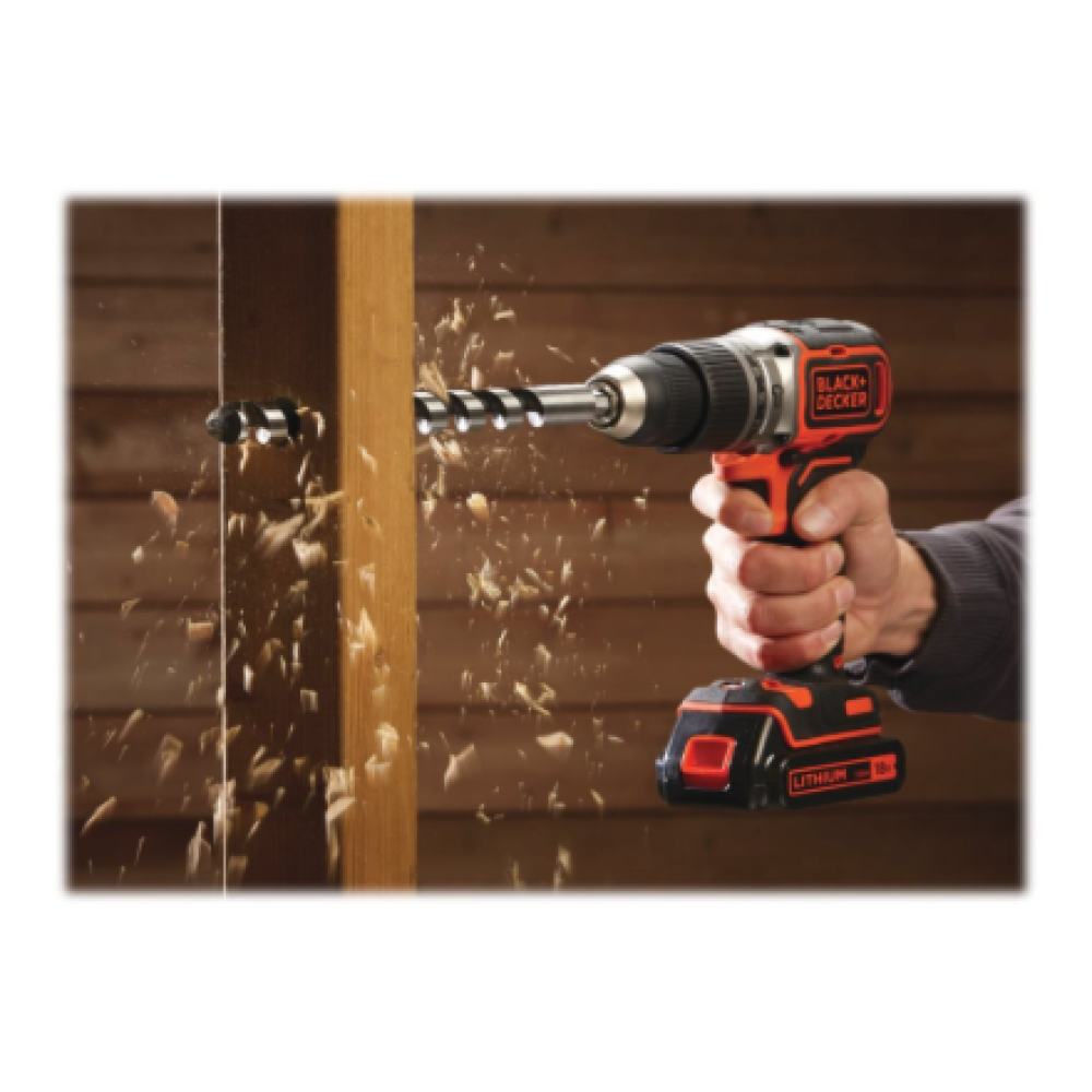 Black&Decker Hammer Drill BL188K-QW 18V BL 1Batt 400mA Kitbox , BLACK & DECKER