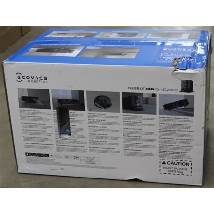 SALE OUT. Ecovacs DEEBOT X12 OmniCyclone Vacuum cleaner, Robot, Wet&Dry, TruEdge 3.0, AIVI 3D 3.0, Gray , Ecovacs Robot Vacuum Cleaner , DEEBOT X12 OmniCyclone , Wet&Dry , Li-Ion , 4000 mAh , Dust capacity 0.25 L , 22000 Pa , Gray , DAMAGED PACKAG