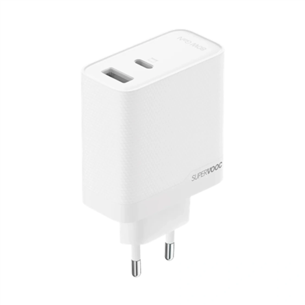 OPPO SUPERVOOC 80W Adapter, OSAB7CF3AE, White , Adapter