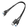 Lenovo , ThinkStation mDP + USB-A 3.0 to DP + USB-B 3.0 Dual Head Cable