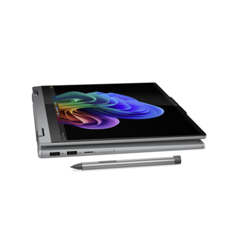 Lenovo IdeaPad 5 2-in-1 14Q8X9 , Luna Grey , 14 , OLED , Touchscreen , WUXGA , 1920 x 1200 pixels , Glossy , Snapdragon X , X1-26-100 , 16 GB , Soldered LPDDR5x , Solid-state drive capacity 512 GB , Qualcomm Adreno GPU , Windows 11 Home , 802.11be , Bluet